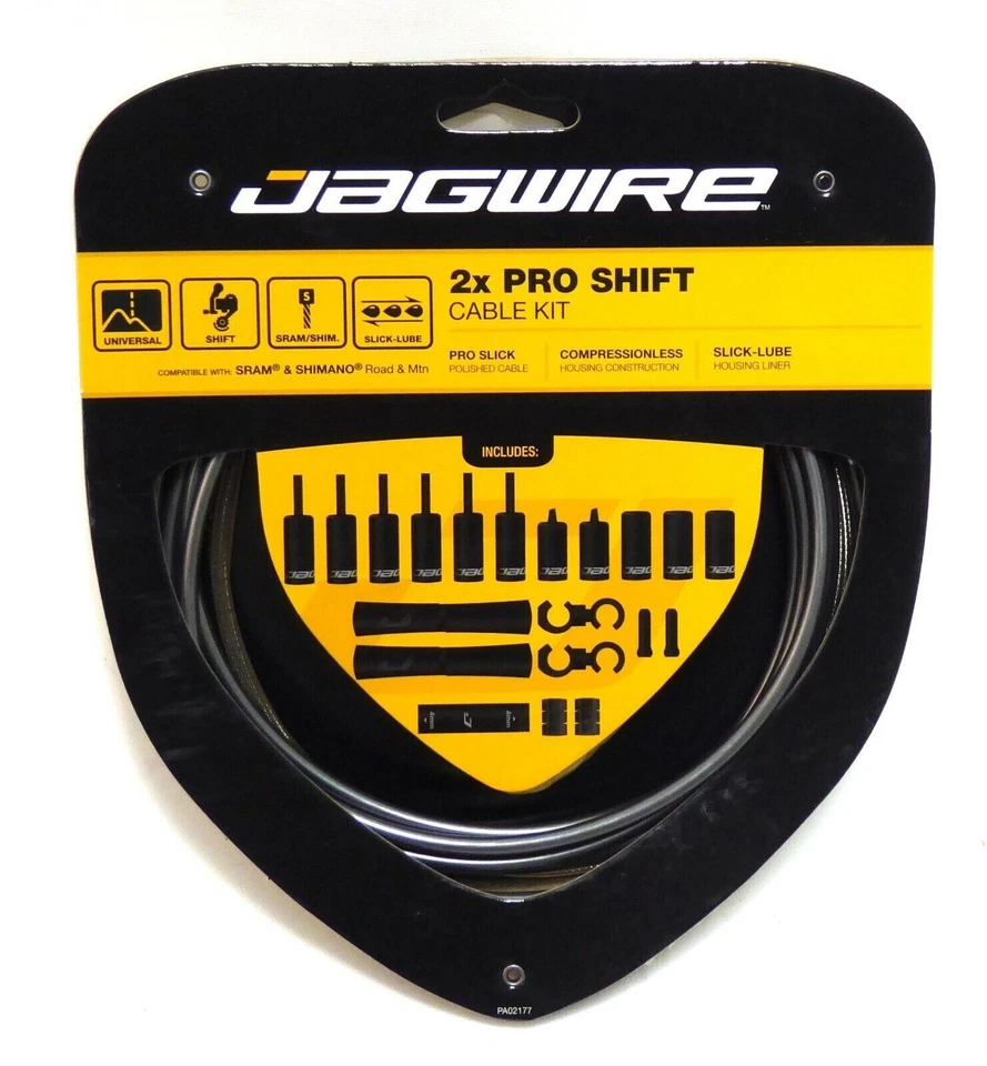 Jagwire Pro 2x Shift Kit Road/mountain Sram/shimano Ice Gray