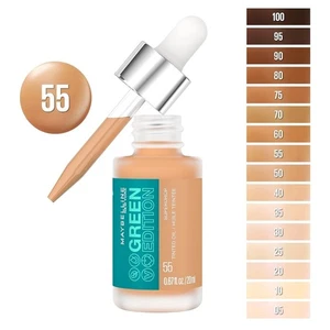Paquete de 5 bases de maquillaje al aceite tintadas Super Drop edición verde Maybelline #55 - Imagen 1 de 5