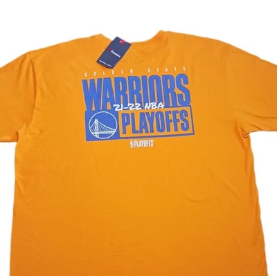 Fanatics Golden State Warriors Playoffs Mens XXL Yellow T Shirt Short Sleeve NBA - Image 1 of 4