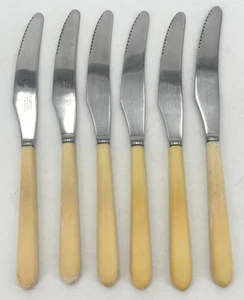 Vintage PURBRITE EDELSTAHL x 6 SPEISEMESSER - Bild 1 von 7