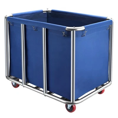 Commercial Laundry Cart with Wheels,400L Large Commercial Laundry Hamper,Comm... - Image 1 of 4