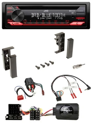 JVC CD DAB USB Bluetooth Lenkrad Autoradio für Audi A3 A4 A6 99-00 BOSE-Vollakti - Bild 1 von 4