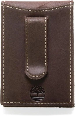 Timberland Men's Delta Slim Flip Clip Wallet Brown - Image 1 of 4