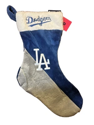 MLB Los Angeles Dodgers Holiday Christmas Stocking-Color Block - Image 1 of 4
