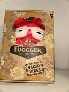 ZURU FUGGLER 2024 FUNNY UGLY MONSTER VACAY VIBES RED RABID RABBIT PLUSH NEW! HTF - Picture 1 of 5