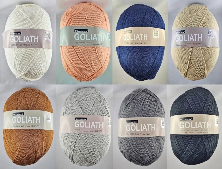 700g BellaLana Goliath Strickwolle Häkelgarn zum Stricken Häkeln GP 22,79€/1kg