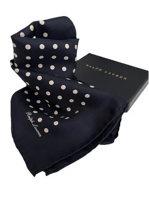 NUEVO SIN ETIQUETAS Ralph Lauren Etiqueta Púrpura Cuadrado de Bolsillo Hecho a Mano y Enrollado en Italia  Foto 1 de 3