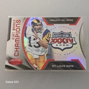 #56/99 2016 Kurt Warner Panini Certified Mirror 2000 Super Bowl XXXIV Rams - Picture 1 of 2