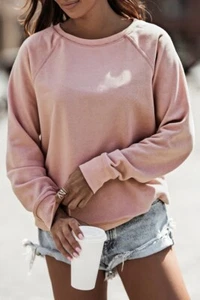 Women’s Lightweight Pink Pullover Sweater Small - Picture 1 of 2