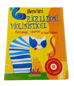 Ricreazioni Violinistiche 10 brani Melodici progressivi Violino Pianoforte + Cd - Picture 1 of 12