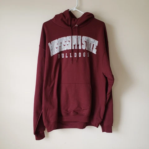 Mississippi State Bulldogs Hoodie Sweatshirt Adult XL Red Champion NCAA Mens Cover