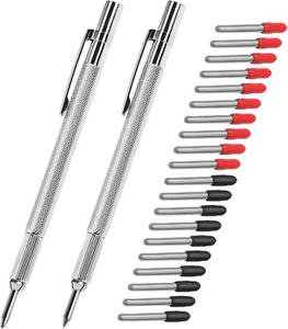 Paquete de 2 escribadores de carburo de tungsteno con imán, con punta de marcado extra de 20, suscríbase a - Imagen 1 de 2