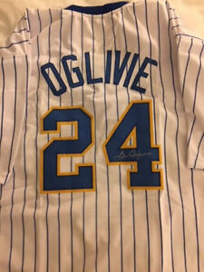 Milwaukee Brewers Ben Oglivie Signed Jersey  W/COA 