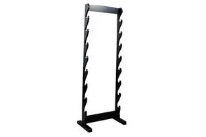 Supplies Martial Art 8 Sword Wooden Floor Stand with HardwareBlack - Picture 1 of 1