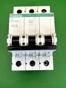 Crabtree 6FT06C C6 6A 3 Phasen MCB - Bild 1 von 4