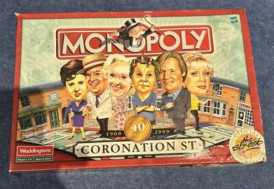 Monopoly Coronation Street 40 Years 1960 To 2000 Collectable Edition Vintage  - Image 1 of 4