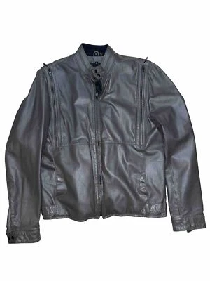 YAMAHA LEATHER Designed by Hein Gericke Thriller Motorcycle Jacket Size 42 Gray - Image 1 of 4