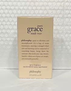Philosophy Pure Grace Nude Rose Eau De Toilette 4 oz / 120 ml New sealed - Picture 1 of 5