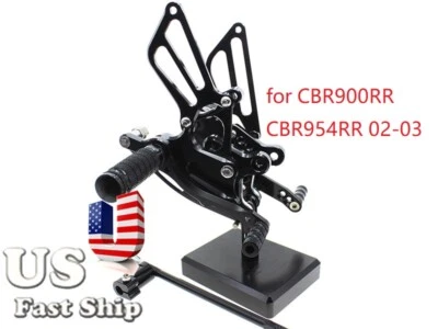 EE. UU. Para HONDA CBR600 F4 2001-2004 CNC Reposapiés Pedales CBR929RR 2000-2003 Foto 1 de 4
