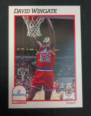 1991 David Wingate Bullets Card - Image 1 of 4