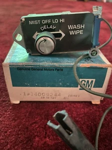 NOS GM Chevy El Camino Caballero Malibu Monte Carlo Windshield Wiper Switch - Picture 1 of 5