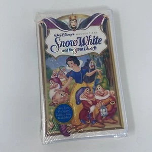 Snow White and the Seven Dwarfs Disney Masterpiece VHS First Time Sticker Sealed - Picture 1 of 6
