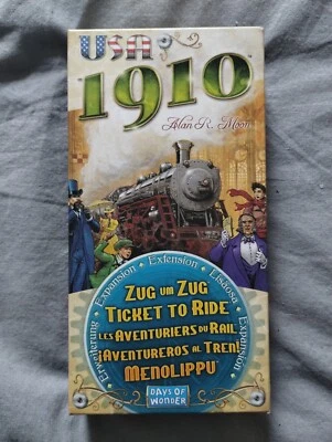 Ticket to Ride USA 1910 board game expansion rare OOP Zug um Zug Days of Wonder - Image 1 of 4