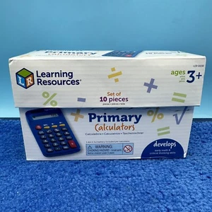 Learning Resources Set of 10 Primary Basic Calculator PreK+ Math Ages 3+ LER0038 - Picture 1 of 3