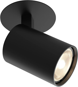 Astro Ascoli Recessed Dimmable Indoor Spotlight Matt Black, GU10 Lamp, Designed