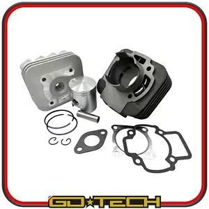 GRUPPO TERMICO CILINDRO 70cc SCOOTER PIAGGIO ARIA 47mm PISTONE TESTA GUARNIZIONI - Photo 1/4