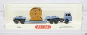 Wiking 0949 39, camión Hanomag-Henschel y remolque de baja carga con carga, escala N - Imagen 1 de 2
