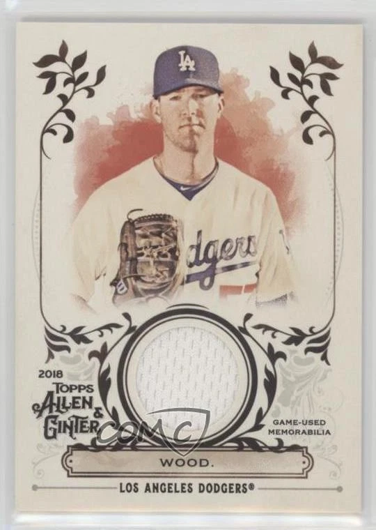2018 Topps Allen & Ginter Full-Size Relics A Alex Wood #FSRA-AW - Image 1 of 2
