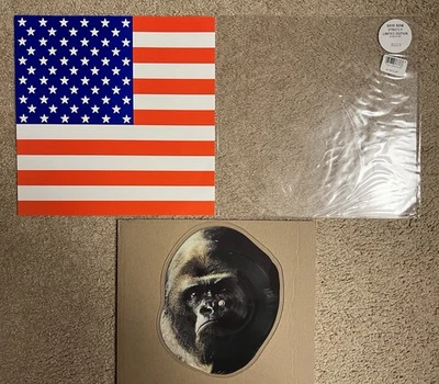 Skid Row Gorilla Head Shaped Picture Disc Vinyl Monkey Business / Slave To Grind - Image 1 of 4