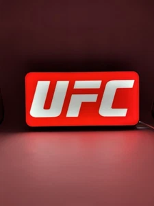 UFC Light Up LED Neon Sign Ultimate Fighting MMA Kick Boxing - Picture 1 of 8