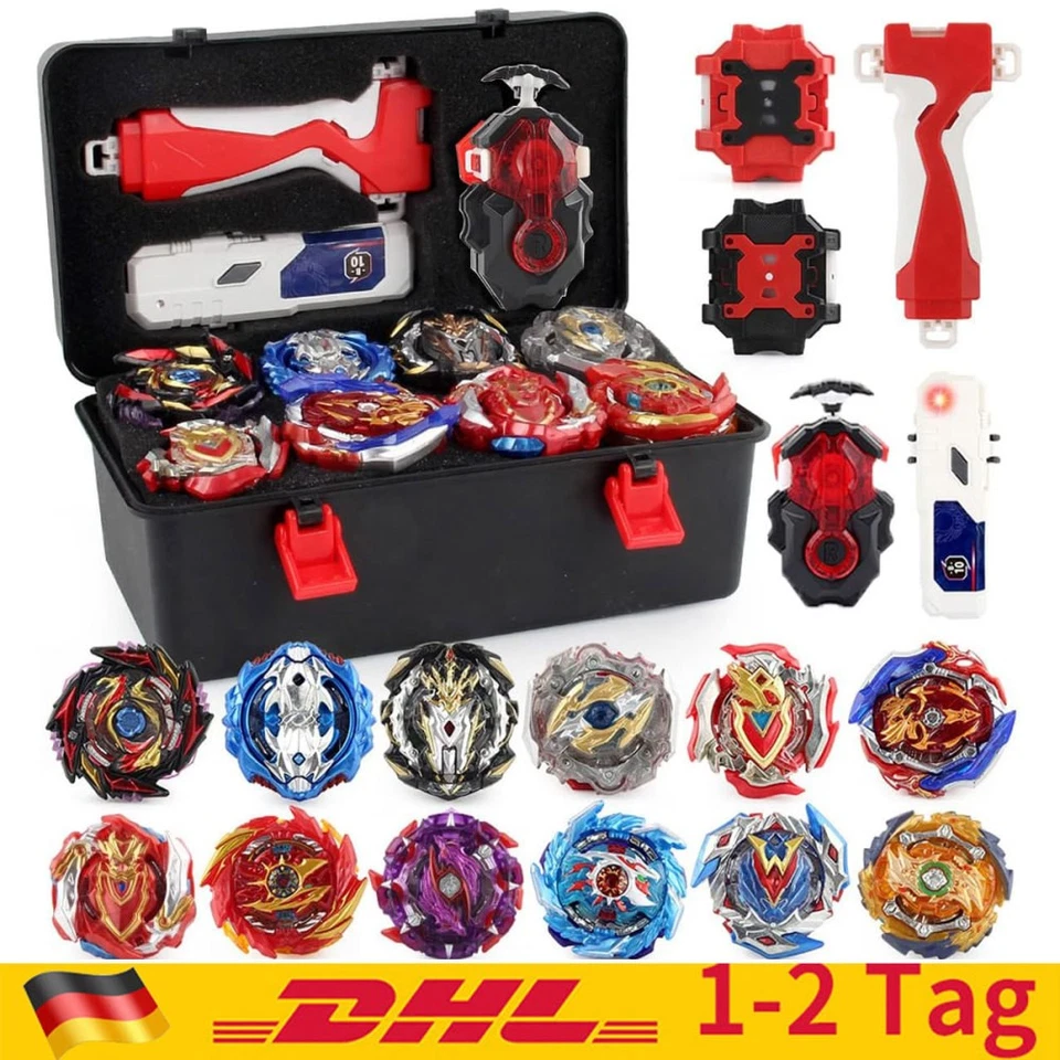 12x Kreisel für Beyblade Burst Starter Set Arena Bayblade Top Mit Launcher +Box - Bild 1 von 4