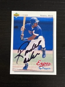 Rondell White 1992 Upper Deck Authentic Autogrammkarte Expos MLB - Bild 1 von 3