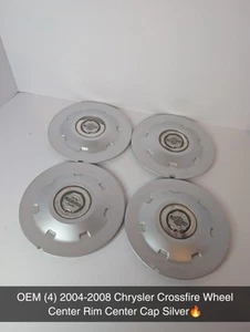 OEM (4) 2004-2008 Chrysler Crossfire Wheel Center Rim Center Cap Silverš„ - Picture 1 of 10