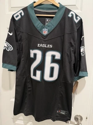 NWT Men’s Nike Saquon Barkley Black Jersey Large Philadelphia Eagles - Image 1 of 4