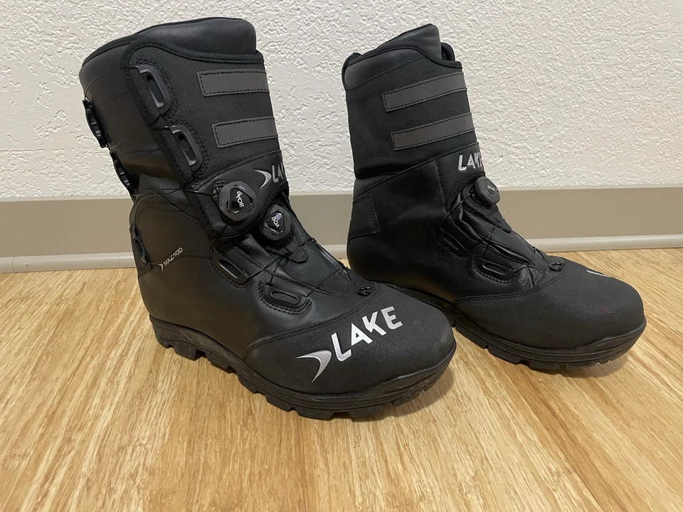 Botas de Bicicleta de Invierno Lake MXZ400 - Nuevas - Talla EU 45 - Con Insertos de Taco Maniquí Foto 1 de 4
