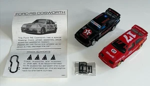 Scalextric C469 C455 Ford Sierra RS Cosworth Red #17 Shell + Black #6 Texaco - Picture 1 of 20