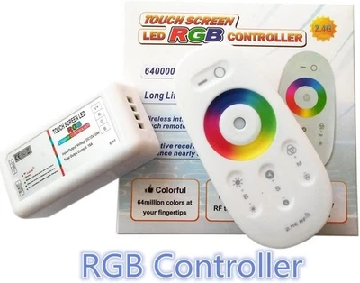 RGBW /RGB LED Controler Touch Screen 2.4G DC12-24V 18A Remote Controller - Image 1 of 4