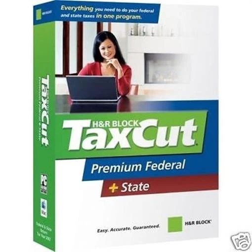 H&R Block TaxCut 2007 Premium Federal + State Tax Returns Taxes CD-ROM - Image 1 of 1