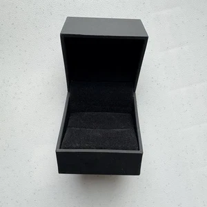 KAY Jewelers Empty RING Presentation Box Black Jewelry Ring Storage Weddings - Picture 1 of 6