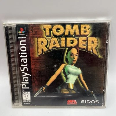 Tomb Raider - PS1, CIB, Black Label, Tested - Image 1 of 4