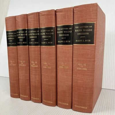 Letters of Ralph Waldo Emerson 6 volume set 1939 edited by Ralph Rusk HC - Image 1 of 4
