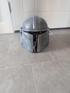 Máscara de goma The Mandalorian Star Wars adulto disfraz casco - Imagen 1 de 6