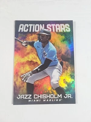 2023 Topps Update Series #AS-30 JAZZ CHISHOLM JR. Action Stars Insert - Image 1 of 2