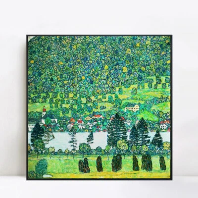 Cuadro en Lienzo Slope in a Forest on Atterse-Lake de Gustav Klimt 24"x24" Foto 1 de 4