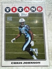 2008 Topps #351 Chris Johnson Rookie Card Tennessee Titans RC