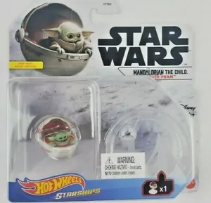 Hot Wheels Star Wars Starships Mandalorian Baby Yoda the Child Hover Pram Disney - Picture 1 of 1